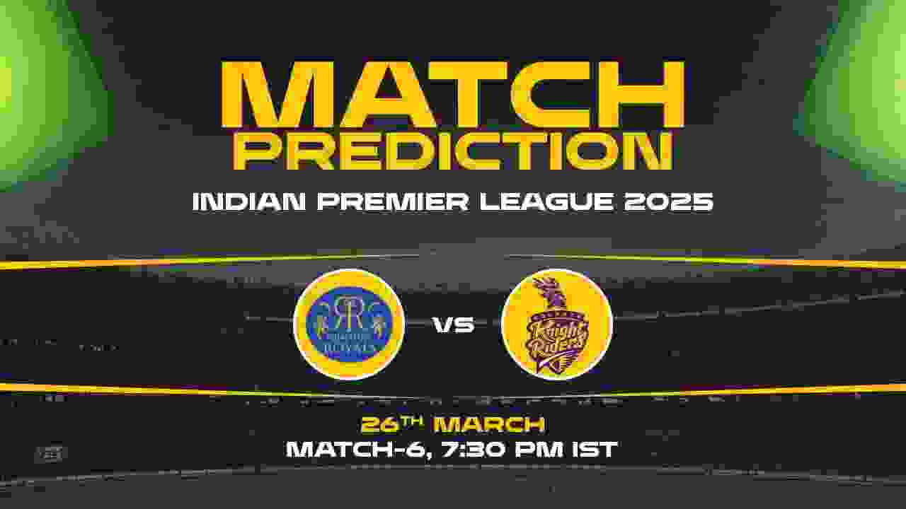 RR vs KKR Today Match Prediction – Who Will Win? 