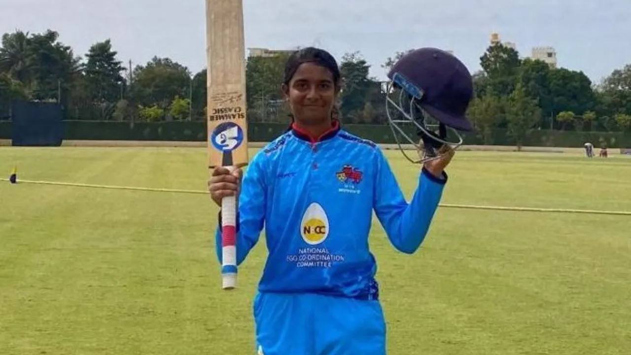 14-year-old Ira Jadhav creates history with triple century in women's U19 one-day tournament