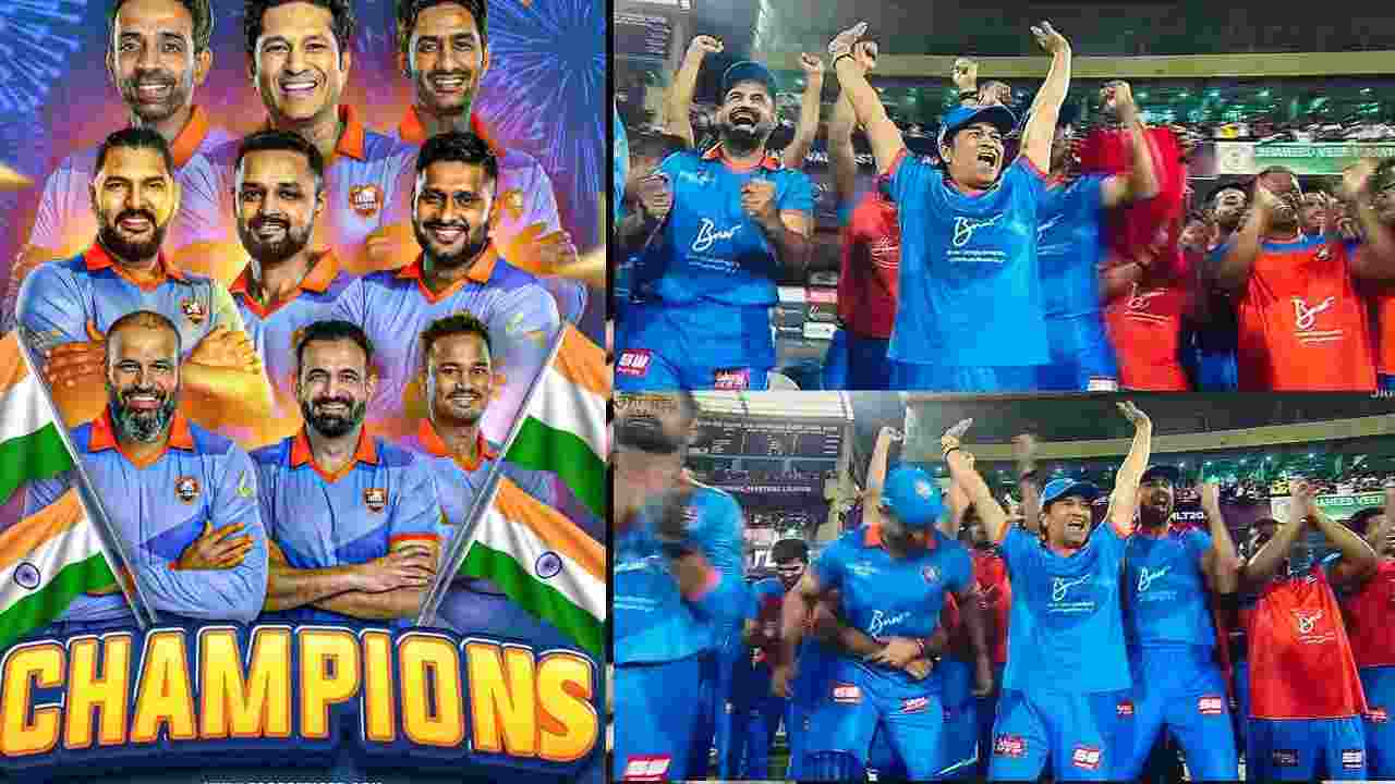 India Masters, led by Sachin Tendulkar, defeated West Indies Masters by 6 wickets to win the IML T20 2025 Final in Raipur.