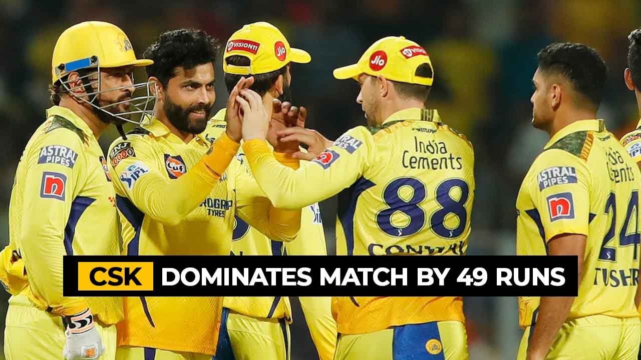 KKR vs CSK, IPL 2023: Ajinkya Rahane, Dube lead CSK’s clean 49 run win